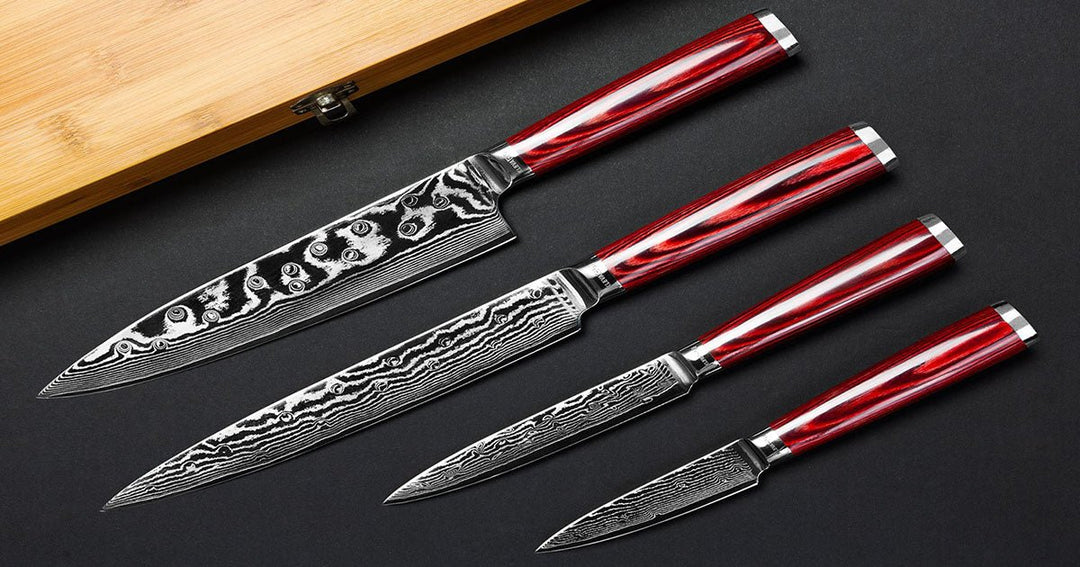 Damascus Steel Knife Set - Best Buy Damascus