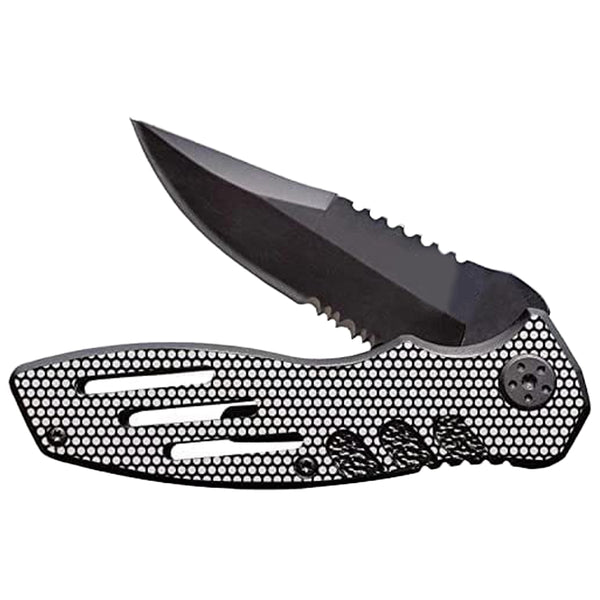 knife Hunting Pocket Knife Black & White 7.3 Inch Pocket knife For Men gifts for men