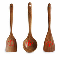 7pcs Kitchen Tableware Spoon Set - Best Buy Damascus