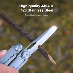 Multitool 19-in-1  Stainless Steel 440A - Multi Tool Pliers Pocket Foldable Tool