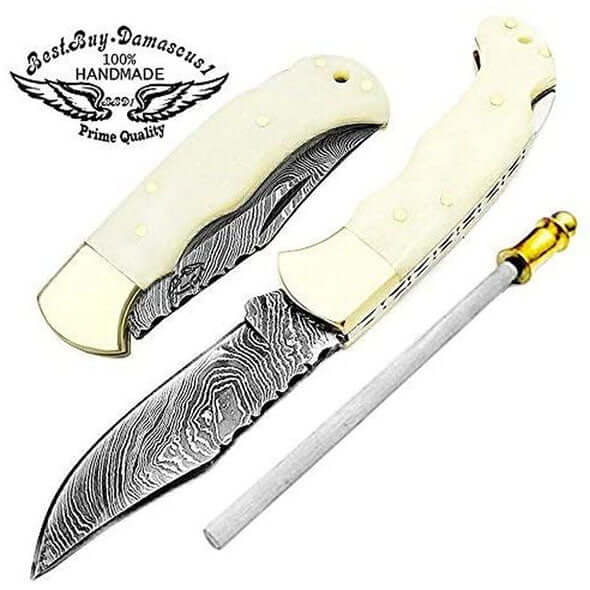 Camel Bone 6.5'' Hunting Pocket Knife