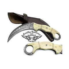 Camel Bone 8.2'' Hunting Knife - Best Buy Damascus