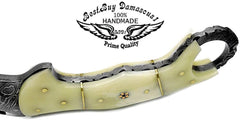 Camel Bone 8.2'' Hunting Knife - Best Buy Damascus