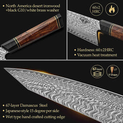 Damascus Steel 8.5" Chef Knife - Best Buy Damascus