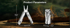 Multitool 19-in-1  Stainless Steel 440A - Multi Tool Pliers Pocket Foldable Tool