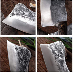 Hand Forged Cleaver Knife Bone Cutting 7 Inch High Carbon Steel Heavy Duty Meat Butcher Knife Full Tang Chef Knife for Kitchen or Restaurant - Best Buy Damascus