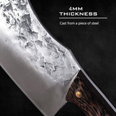 Hand Forged Cleaver Knife Bone Cutting 7 Inch High Carbon Steel Heavy Duty Meat Butcher Knife Full Tang Chef Knife for Kitchen or Restaurant - Best Buy Damascus