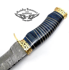 Hunting Knife Fixed Blade Damascus Kukri Knife 13" Hunting Knife For Men - Best Buy Damascus