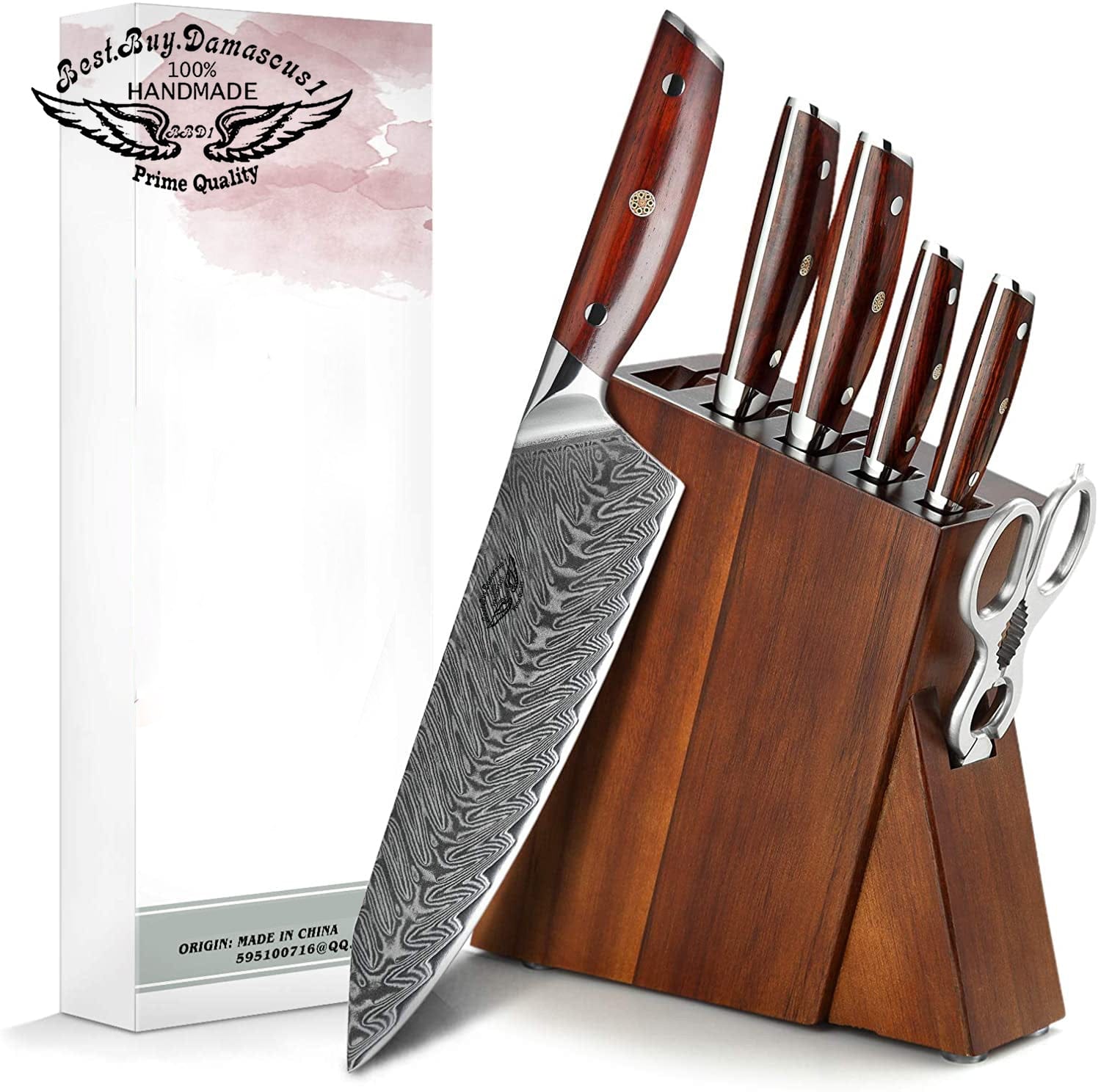 Handmade sale Damascus Steel Professional Kitchen Chef Knife Multifunctional cooking knife