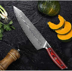 Knife Block sets Professional Handemade Japanese Kitchen Knife Set 6 PCS Damascus Steel Chef knife Set - Best Buy Damascus