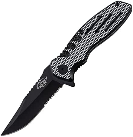 knife Hunting Pocket Knife Black & White 7.3 Inch Pocket knife For Men gifts for men - Best Buy Damascus