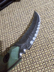 Premium knife Karambit Hunting Companion Sharp D2 fixed Blade Camping knife Karambit - Best Buy Damascus