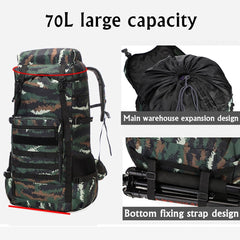 Waterproof Outdoor Camping 70L Military Backpack - Best Buy Damascus