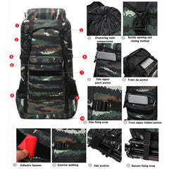 Waterproof Outdoor Camping 70L Military Backpack - Best Buy Damascus
