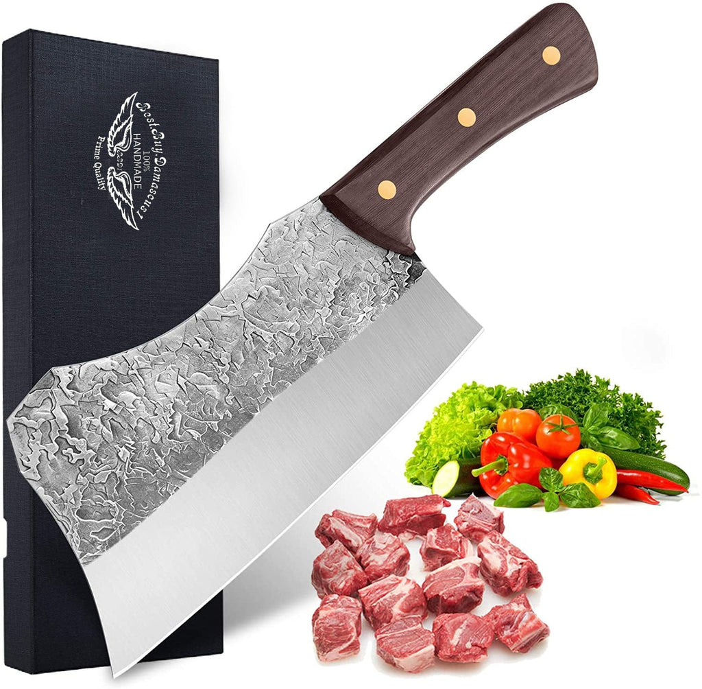 Kitchen knives Set Forged Stainless Steel Meat Cleaver Vegetables Slicer  Chef Butcher knife for kitchen Chicken Bone Scissors