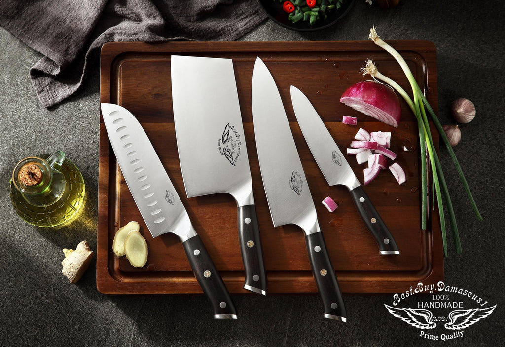 17 PCS Kitchen Knife Set with Block 1.4116 German Steel knife sharpener US  HOME