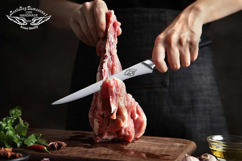 Best.Buy.Damascus1 Knife Set 7pcs Knife Block Set Black Kitchen Knife Set Perumim Quality Chef Knife Block
